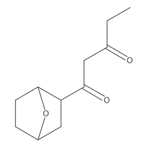 1-{7-Oxabicyclo[2.2.1]heptan-2-yl}pentane-1,3-dione Structure