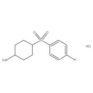 4-[(4-Fluorophenyl)sulfonyl]cyclohexan-1-amine hydrochloride Structure