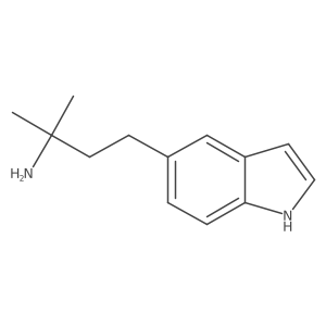 4-(1H-indol-5-yl)-2-methylbutan-2-amine结构式