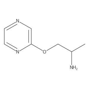 1-(Pyrazin-2-yloxy)propan-2-amine结构式