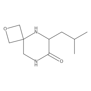 (S)-6-isobutyl-2-oxa-5,8-diazaspiro[3.5]nonan-7-one Structure
