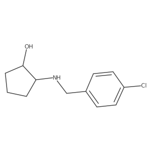 (1R,2R)-2-{[(4-chlorophenyl)methyl]amino}cyclopentan-1-ol Structure