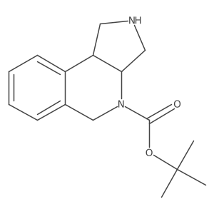 tert-butyl (3aR,9bR)-1,2,3,3a,5,9b-hexahydro-4H-pyrrolo[3,4-c]isoquinoline-4-carboxylate结构式