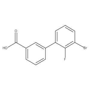 3-(3-Bromo-2-fluorophenyl)benzoic acid Structure