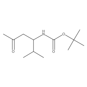 tert-butyl N-(2-methyl-5-oxohexan-3-yl)carbamate Structure