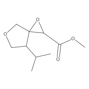 Methyl 7-(propan-2-yl)-1,5-dioxaspiro[2.4]heptane-2-carboxylate结构式
