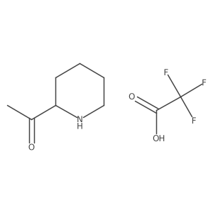 1-(Piperidin-2-yl)ethan-1-one2,2,2-trifluoroacetate结构式