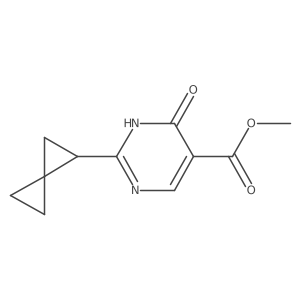 Methyl 6-oxo-2-{spiro[2.2]pentan-1-yl}-1,6-dihydropyrimidine-5-carboxylate结构式