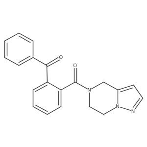 (2-benzoylphenyl)(6,7-dihydropyrazolo[1,5-a]pyrazin-5(4H)-yl)methanone结构式