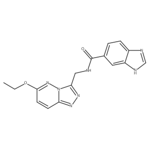 N-((6-ethoxy-[1,2,4]triazolo[4,3-b]pyridazin-3-yl)methyl)-1H-benzo[d]imidazole-5-carboxamide结构式