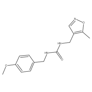 1-(4-Methoxybenzyl)-3-((5-methylisoxazol-4-yl)methyl)urea Structure