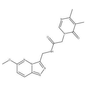 2-(4,5-dimethyl-6-oxopyrimidin-1(6H)-yl)-N-((6-methoxy-[1,2,4]triazolo[4,3-b]pyridazin-3-yl)methyl)acetamide Structure