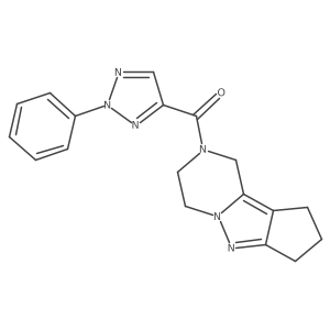 (2-phenyl-2H-1,2,3-triazol-4-yl)(3,4,8,9-tetrahydro-1H-cyclopenta[3,4]pyrazolo[1,5-a]pyrazin-2(7H)-yl)methanone Structure