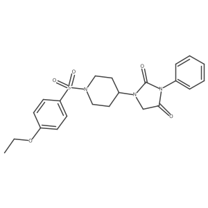 1-(1-((4-Ethoxyphenyl)sulfonyl)piperidin-4-yl)-3-phenylimidazolidine-2,4-dione Structure