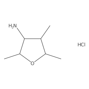2,4,5-Trimethyloxolan-3-amine hydrochloride结构式