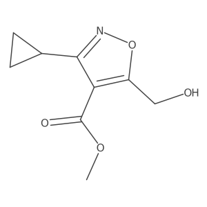 Methyl 3-cyclopropyl-5-(hydroxymethyl)isoxazole-4-carboxylate Structure