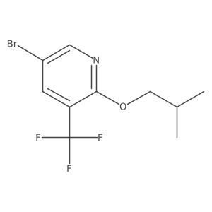 5-Bromo-2-(2-methylpropoxy)-3-(trifluoromethyl)pyridine Structure