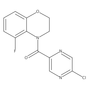 4-(5-chloropyrazine-2-carbonyl)-5-fluoro-3,4-dihydro-2H-1,4-benzoxazine Structure