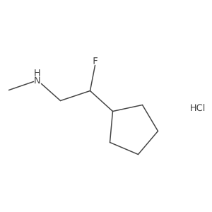 (2-Cyclopentyl-2-fluoroethyl)(methyl)amine hydrochloride Structure