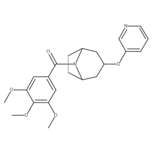 ((1R,5S)-3-(pyridin-3-yloxy)-8-azabicyclo[3.2.1]octan-8-yl)(3,4,5-trimethoxyphenyl)methanone Structure