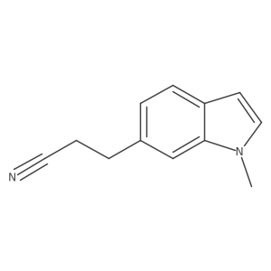 3-(1-methyl-1H-indol-6-yl)propanenitrile结构式