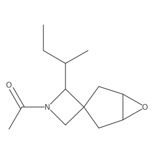 1-[(1'R,5'S)-2-(butan-2-yl)-6'-oxaspiro[azetidine-3,3'-bicyclo[3.1.0]hexane]-1-yl]ethan-1-one Structure