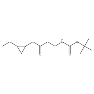 tert-butyl N-[4-(2-ethylcyclopropyl)-3-oxobutyl]carbamate Structure