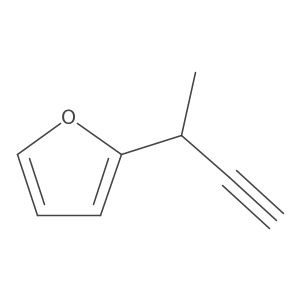 2-(But-3-yn-2-yl)furan Structure