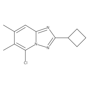 5-Chloro-2-cyclobutyl-6,7-dimethyl-[1,2,4]triazolo[1,5-a]pyridine Structure