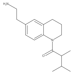 1-[6-(2-Aminoethyl)-1,2,3,4-tetrahydroquinolin-1-yl]-2,3-dimethylbutan-1-one Structure