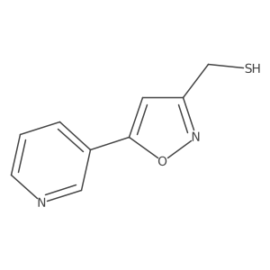 [5-(Pyridin-3-yl)-1,2-oxazol-3-yl]methanethiol Structure
