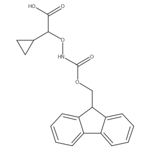 2-cyclopropyl-2-[({[(9H-fluoren-9-yl)methoxy]carbonyl}amino)oxy]acetic acid Structure