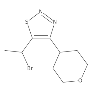 5-(1-Bromoethyl)-4-(oxan-4-yl)-1,2,3-thiadiazole Structure