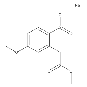 Sodium 4-methoxy-2-(2-methoxy-2-oxoethyl)benzene-1-sulfinate结构式
