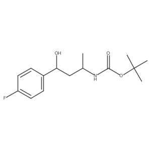 tert-butyl N-[4-(4-fluorophenyl)-4-hydroxybutan-2-yl]carbamate Structure