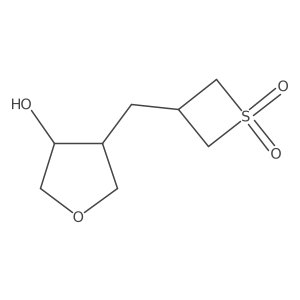 3-[(4-Hydroxyoxolan-3-yl)methyl]-1lambda6-thietane-1,1-dione Structure