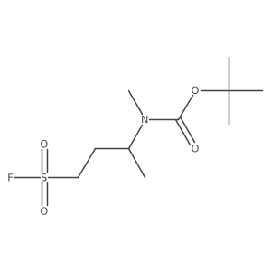 tert-butyl N-[4-(fluorosulfonyl)butan-2-yl]-N-methylcarbamate结构式