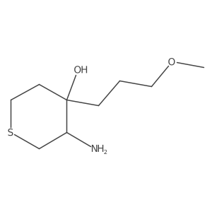 3-Amino-4-(3-methoxypropyl)thian-4-ol Structure