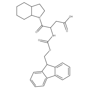 3-({[(9H-fluoren-9-yl)methoxy]carbonyl}amino)-4-(octahydro-1H-indol-1-yl)-4-oxobutanoic acid结构式