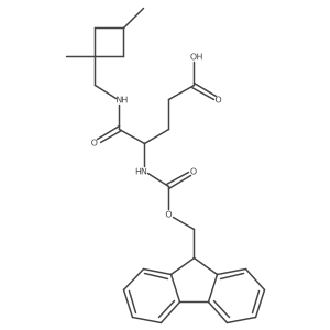 4-{[(1,3-dimethylcyclobutyl)methyl]carbamoyl}-4-({[(9H-fluoren-9-yl)methoxy]carbonyl}amino)butanoic acid Structure