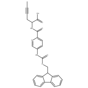 2-{[5-({[(9H-fluoren-9-yl)methoxy]carbonyl}amino)pyridin-2-yl]formamido}hex-4-ynoic acid结构式