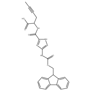 2-{[5-({[(9H-fluoren-9-yl)methoxy]carbonyl}amino)-4H-1,2,4-triazol-3-yl]formamido}hex-4-ynoic acid结构式