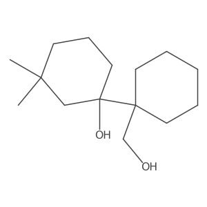 1-[1-(Hydroxymethyl)cyclohexyl]-3,3-dimethylcyclohexan-1-ol Structure