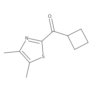 2-Cyclobutanecarbonyl-4,5-dimethyl-1,3-thiazole Structure