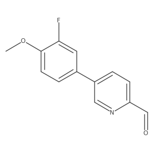 5-(3-Fluoro-4-methoxyphenyl)pyridine-2-carbaldehyde结构式
