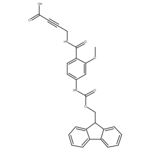 4-{[4-({[(9H-fluoren-9-yl)methoxy]carbonyl}amino)-2-methoxyphenyl]formamido}but-2-ynoic acid结构式