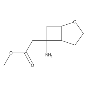 Methyl 2-{6-amino-2-oxabicyclo[3.2.0]heptan-6-yl}acetate Structure