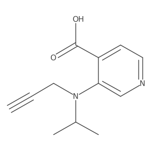 3-[(Prop-2-yn-1-yl)(propan-2-yl)amino]pyridine-4-carboxylic acid Structure