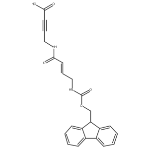 4-[4-({[(9H-fluoren-9-yl)methoxy]carbonyl}amino)but-2-enamido]but-2-ynoic acid结构式