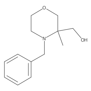 (4-Benzyl-3-methylmorpholin-3-yl)methanol Structure